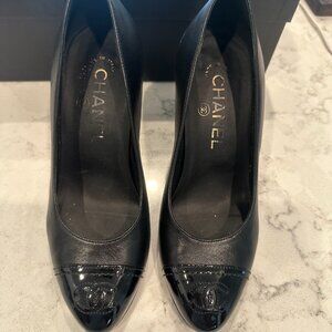 CHANEL SHOES | PUMPS -BLACK - SIZE 5